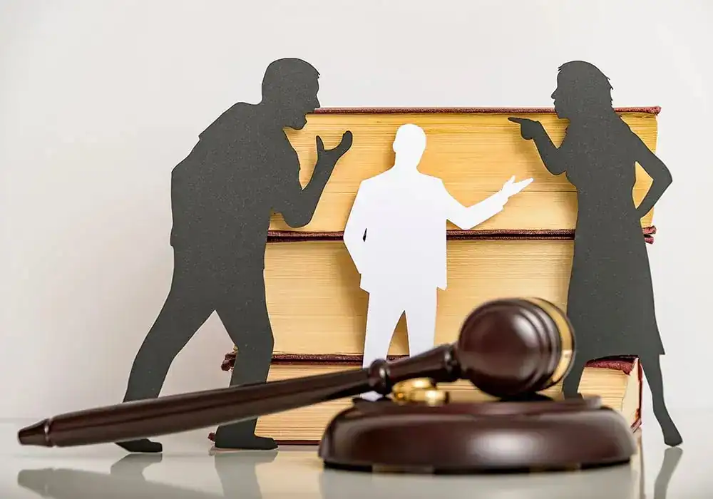 image of couple arguing through divorce Workington