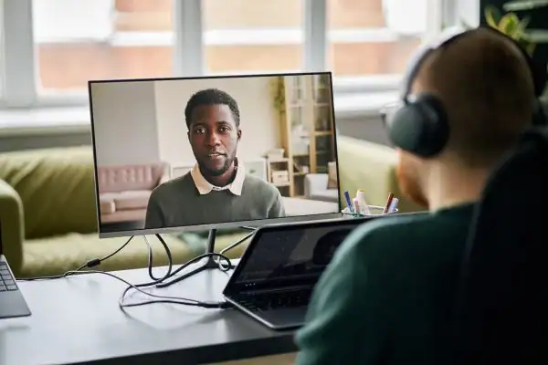 image of online mediation Workington in progress.