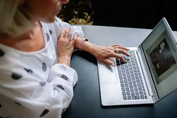 Image of woman attending online mediation Workington services from Barker Mediation